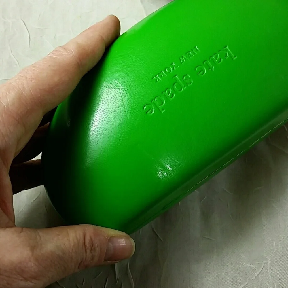 Kate Spade green eyeglass case